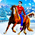 horse pic editor lyrical maker android application logo